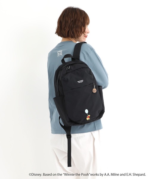 Manhattan Portage（マンハッタンポーテージ）の「QUEENSBORO BP NYLON TUSSAH QUILL 25 / POOH（バックパック/リュック・レディース・ベージュ/ブラック・MEDIUM）」の17枚目の写真