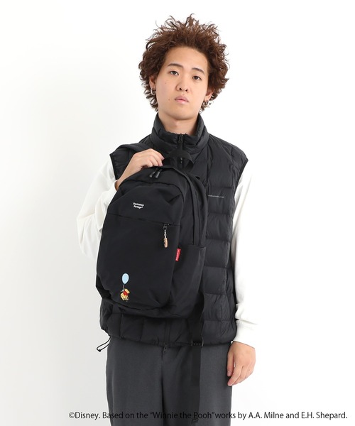 Manhattan Portage（マンハッタンポーテージ）の「QUEENSBORO BP NYLON TUSSAH QUILL 25 / POOH（バックパック/リュック・レディース・ベージュ/ブラック・MEDIUM）」の18枚目の写真