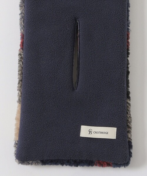 CB CRESTBRIDGE(シービークレストブリッジ)の「クレストブリッジチェックボアマフラー(マフラー・レディース・ブルー系その他7・FREE)」の3枚目の写真