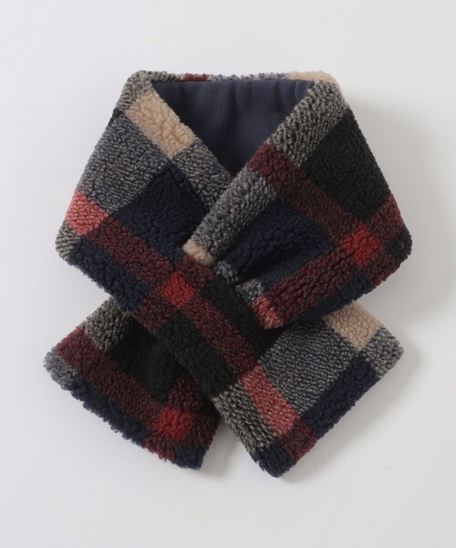 CB CRESTBRIDGE(シービークレストブリッジ)の「クレストブリッジチェックボアマフラー(マフラー・レディース・ブルー系その他7・FREE)」の4枚目の写真