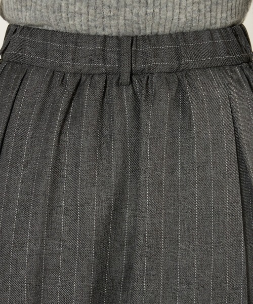 BABYLONE（バビロン）の「メランジタックフレアスカート（スカート・レディース・チャコール/ベージュ・36inch/34inch）」の6枚目の写真