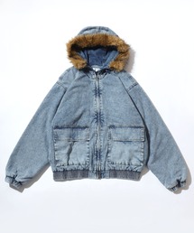 ジップアップ」に該当するメンズのデニムジャケットファッション