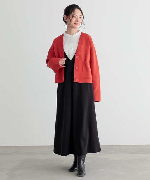 n'OrLABEL（ノアールレーベル）の「『裏シャギージャンパースカート』（ジャンパースカート・レディース・チャコールグレー/グリーン/ブラック・1/2）」の22枚目の写真