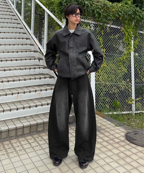 sedacle(セダクル)の「カーブ切り替えスウェットパンツ(スウェットパンツ・メンズ・ブラック/グレー・SMALL/MEDIUM/LARGE)」の10枚目の写真