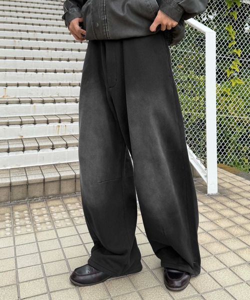 sedacle(セダクル)の「カーブ切り替えスウェットパンツ(スウェットパンツ・メンズ・ブラック/グレー・SMALL/MEDIUM/LARGE)」の5枚目の写真