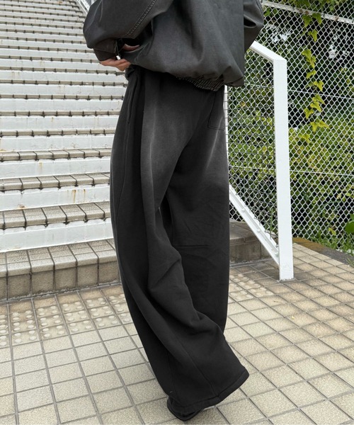 sedacle(セダクル)の「カーブ切り替えスウェットパンツ(スウェットパンツ・メンズ・ブラック/グレー・SMALL/MEDIUM/LARGE)」の6枚目の写真