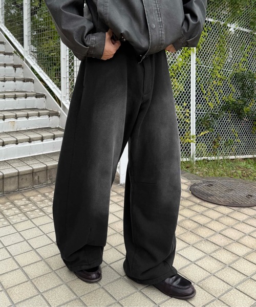 sedacle(セダクル)の「カーブ切り替えスウェットパンツ(スウェットパンツ・メンズ・ブラック/グレー・SMALL/MEDIUM/LARGE)」の8枚目の写真