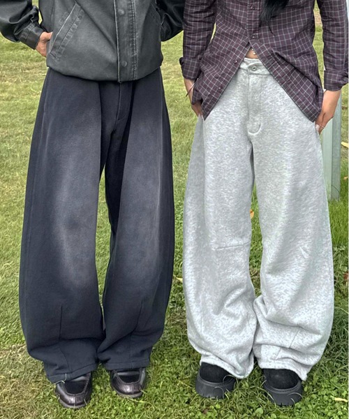 sedacle(セダクル)の「カーブ切り替えスウェットパンツ(スウェットパンツ・メンズ・ブラック/グレー・SMALL/MEDIUM/LARGE)」の4枚目の写真