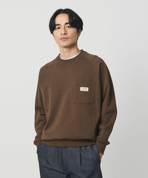 UNIVERSAL OVERALL(ユニバーサルオーバーオール)の「【別注】<UNIVERSAL OVERALL>1ポケット スウェット(スウェット・メンズ・ブラック/ライトグレー/ダークブラウン/オフホワイト・S/XL/M/L)」の4枚目の写真