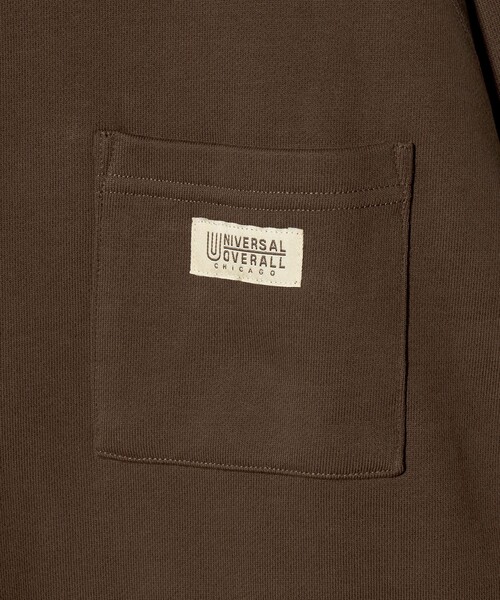 UNIVERSAL OVERALL(ユニバーサルオーバーオール)の「【別注】<UNIVERSAL OVERALL>1ポケット スウェット(スウェット・メンズ・ブラック/ライトグレー/ダークブラウン/オフホワイト・S/XL/M/L)」の7枚目の写真