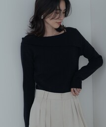 GALLEST | アシメオフショルニット(ニット/セーター)