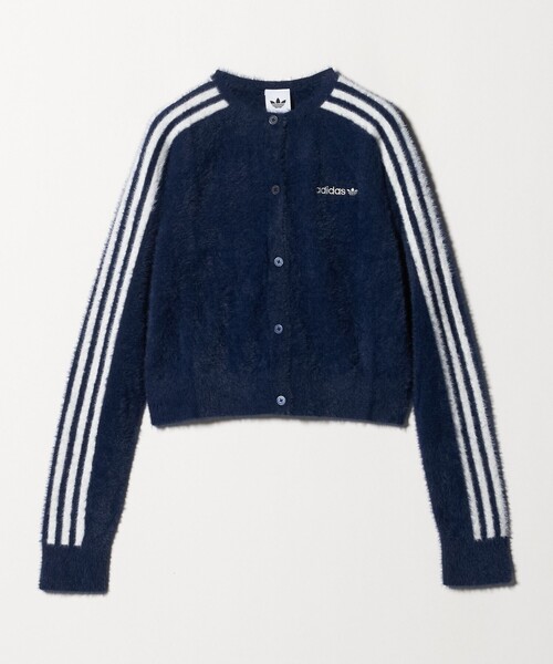 adidas Originals(アディダスオリジナルス)の「<adidas Originals>フラッフィー カーディガン(カーディガン/ボレロ・レディース・ケリーグリーン/ネイビー・M)」の2枚目の写真
