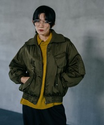 LEPSIM | 襟ニットミリタリーブルゾン 599149(ブルゾン)