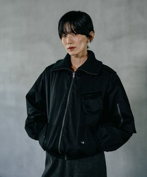 LEPSIM | 襟ニットミリタリーブルゾン　599149(ブルゾン)