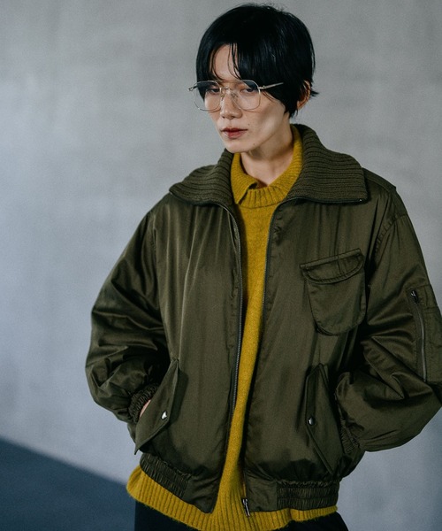 襟ニットミリタリーブルゾン 599149（ブルゾン）｜LEPSIM（レプシィム