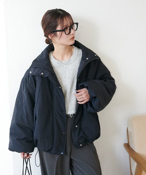 DISCOAT（ディスコート）の「【WEB限定】スタンドショートモンスタージャケット（ダウンジャケット/コート・レディース・モスグリーン/ホワイト/ベージュ/カーキ/ブラック・FREE）」の19枚目の写真