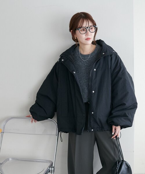 DISCOAT（ディスコート）の「【WEB限定】スタンドショートモンスタージャケット（ダウンジャケット/コート・レディース・モスグリーン/ホワイト/ベージュ/カーキ/ブラック・FREE）」の21枚目の写真