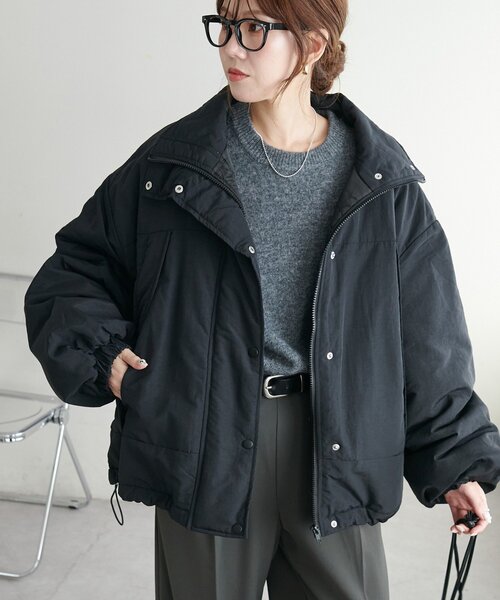 DISCOAT（ディスコート）の「【WEB限定】スタンドショートモンスタージャケット（ダウンジャケット/コート・レディース・モスグリーン/ホワイト/ベージュ/カーキ/ブラック・FREE）」の22枚目の写真