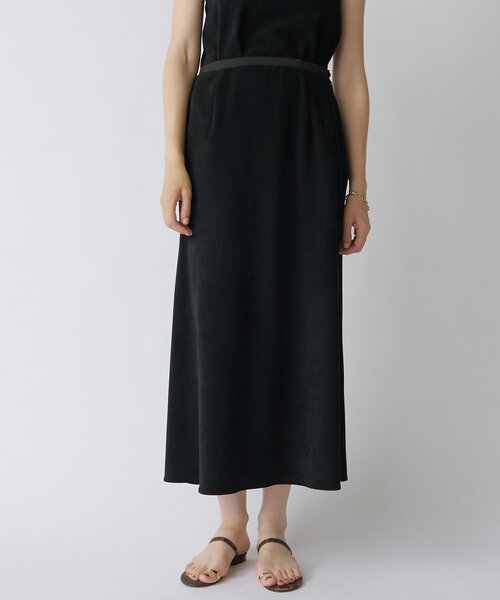 Drawing Numbers（ドローイング ナンバーズ）の「【Drawing Numbers】フェイクスエードバイアススカート（スカート・レディース・ブラウン/ブラック・36/38）」の4枚目の写真