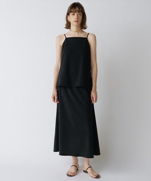 Drawing Numbers（ドローイング ナンバーズ）の「【Drawing Numbers】フェイクスエードバイアススカート（スカート・レディース・ブラウン/ブラック・36/38）」の5枚目の写真