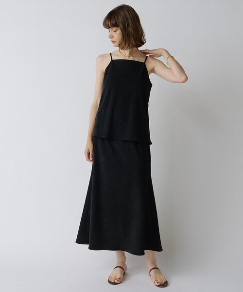 Drawing Numbers（ドローイング ナンバーズ）の「【Drawing Numbers】フェイクスエードバイアススカート（スカート・レディース・ブラウン/ブラック・36/38）」の7枚目の写真