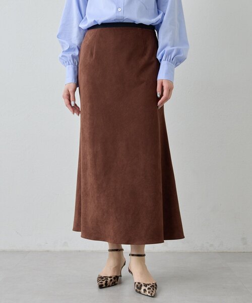 Drawing Numbers（ドローイング ナンバーズ）の「【Drawing Numbers】フェイクスエードバイアススカート（スカート・レディース・ブラウン/ブラック・36/38）」の11枚目の写真