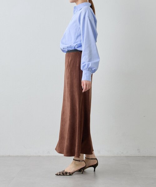 Drawing Numbers（ドローイング ナンバーズ）の「【Drawing Numbers】フェイクスエードバイアススカート（スカート・レディース・ブラウン/ブラック・36/38）」の15枚目の写真