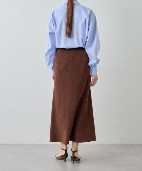 Drawing Numbers（ドローイング ナンバーズ）の「【Drawing Numbers】フェイクスエードバイアススカート（スカート・レディース・ブラウン/ブラック・36/38）」の17枚目の写真
