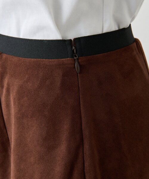 Drawing Numbers（ドローイング ナンバーズ）の「【Drawing Numbers】フェイクスエードバイアススカート（スカート・レディース・ブラウン/ブラック・36/38）」の22枚目の写真