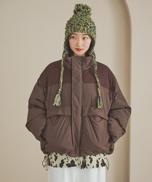 niko and...（ニコアンド）の「オリジナルイヤーフラップニット帽（ニットキャップ/ビーニー・レディース・オレンジ/イエロー・0）」の16枚目の写真