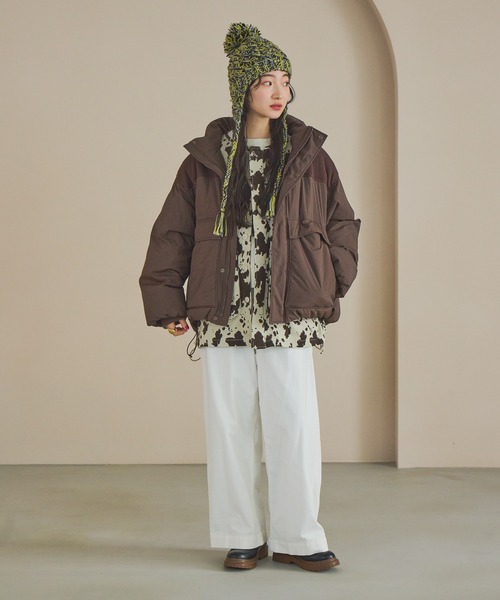 niko and...（ニコアンド）の「オリジナルイヤーフラップニット帽（ニットキャップ/ビーニー・レディース・オレンジ/イエロー・0）」の18枚目の写真