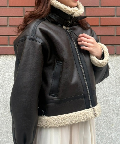 セール】レディース B-3 フェイクムートンジャケット/フライト