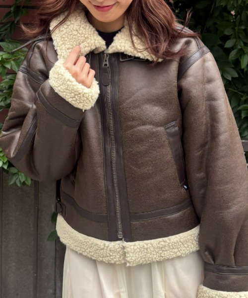 セール】レディース B-3 フェイクムートンジャケット/フライト