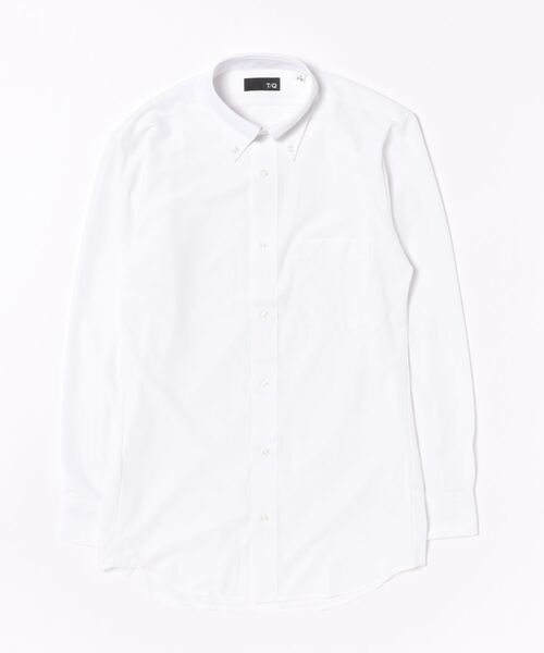 TAKA-Q(タカキュー)の「ワイシャツ メンズ ストレッチ 速乾 抗菌防臭・制菌 防汚 ノンアイロン ボタンダウン 長袖 ビジネス ドレス NEWスタンダードフィット(ビジネスシャツ・メンズ・ホワイト・首回り39cm-裄丈84cm/首回り43cm-裄丈82cm/首回り43cm-裄丈86cm/首回り45cm-裄丈86cm/首回り37cm-裄丈80cm/首回り41cm-裄丈86cm/首回り41cm-裄丈82cm/首回り39cm-裄丈80cm)」の2枚目の写真