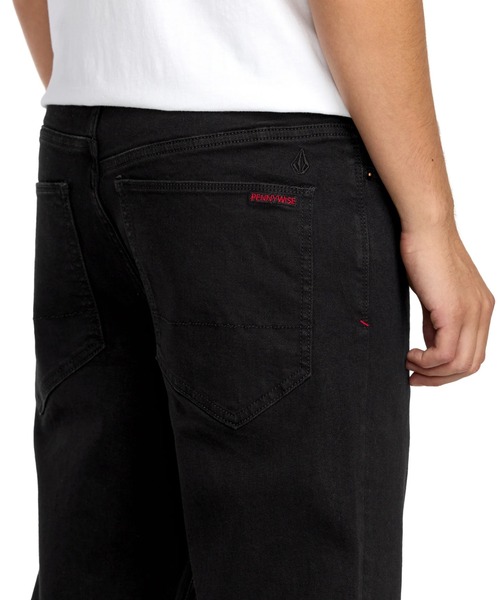 VOLCOM（ボルコム）の「VOLCOM V ENT PENNYWISE DENIM/ボルコムデニムパンツ（デニムパンツ・メンズ・ブラック・32inch/30inch/34inch）」の8枚目の写真