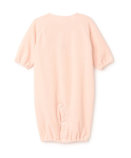 Sophie la girafe（ソフィーラジラフ）の「水玉ベロア2WAYオール【日本製】（ロンパース・キッズ・オフホワイト/ピンク・50-70cm）」の3枚目の写真