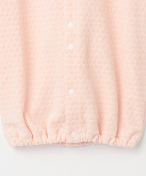 Sophie la girafe（ソフィーラジラフ）の「水玉ベロア2WAYオール【日本製】（ロンパース・キッズ・オフホワイト/ピンク・50-70cm）」の9枚目の写真
