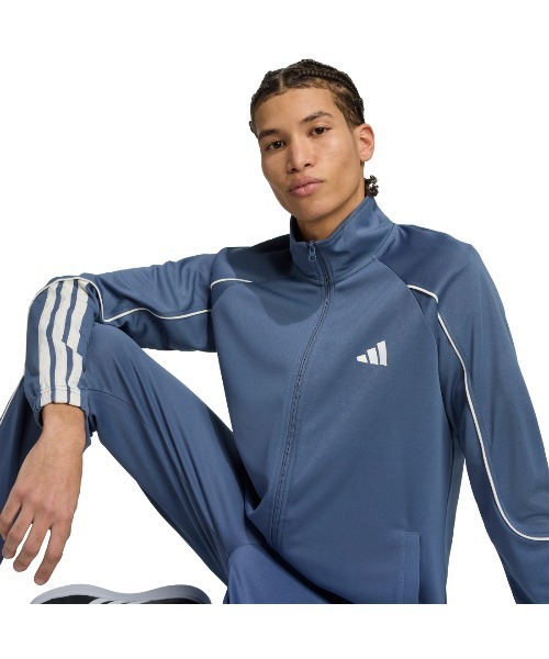 adidas(アディダス)の「アディダス adidas スリーストライプストラックスーツ(ジャージ・メンズ・ダークブルー/ブラック・3L/LL/L/M/S)」の6枚目の写真