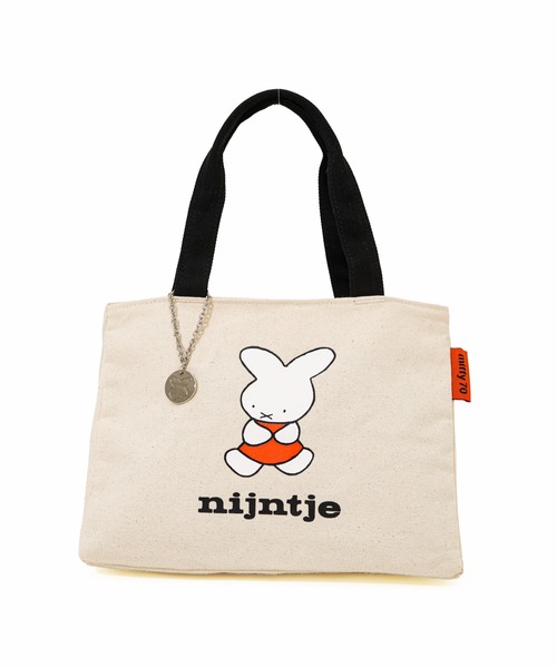 Miffy( ミッフィー)の「【miffy/ミッフィー】 70thアイテム ナインチェ サイドボタンミニトート(トートバッグ・レディース・ナチュラル・FREE)」の4枚目の写真