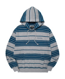 STRIPED HOODIE (GREY)