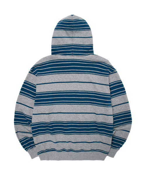 WKNDRS(ウィーキャンドース)の「STRIPED HOODIE (GREY)(パーカー・レディース・その他・X-LARGE/SMALL/MEDIUM/LARGE)」の2枚目の写真