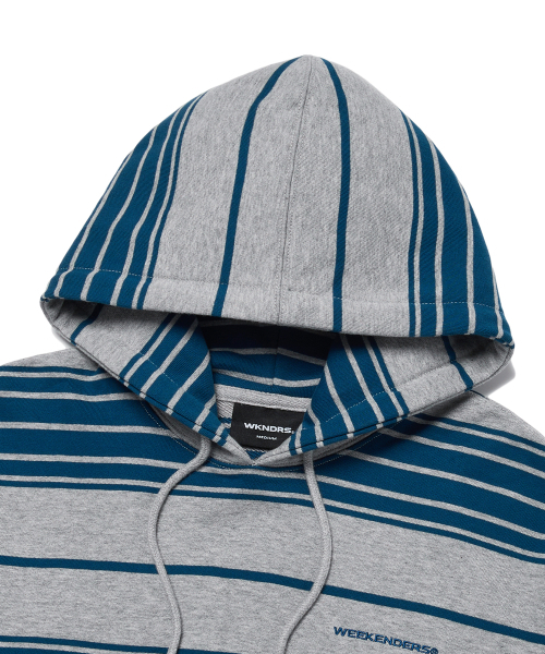 WKNDRS(ウィーキャンドース)の「STRIPED HOODIE (GREY)(パーカー・レディース・その他・X-LARGE/SMALL/MEDIUM/LARGE)」の3枚目の写真