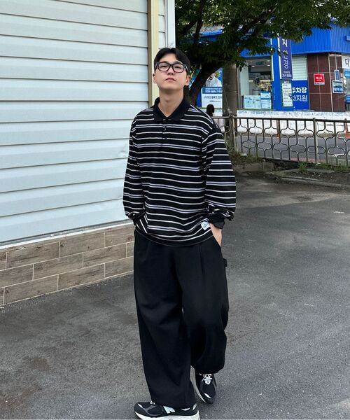 AGOD（エージーオーディー）の「カーペンター ダイマル スウェット ワイドパンツ [ブラック]（スウェットパンツ・レディース・その他・SMALL/MEDIUM/LARGE/X-LARGE）」の4枚目の写真