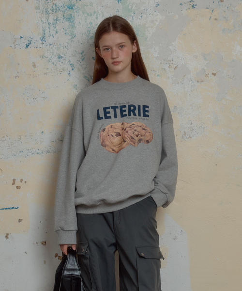 CRISPY COOKIE SWEATSHIRT_GREY（スウェット）｜LETERIE（レテリー）の