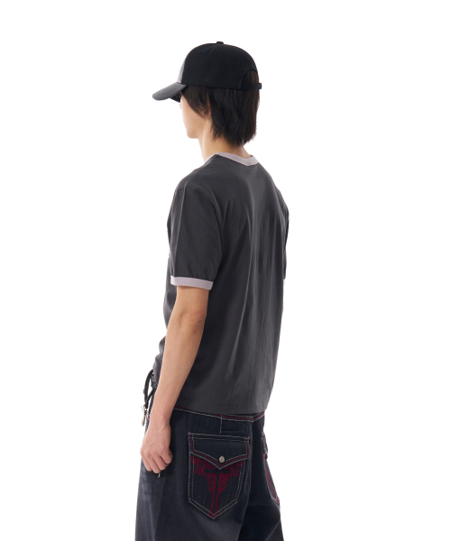 AAKAM(アーカム)の「VTG Ink Ringer Top (Dark Gray)(Tシャツ/カットソー・レディース・その他・1/2)」の7枚目の写真