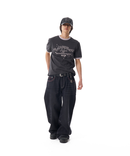 AAKAM(アーカム)の「VTG Ink Ringer Top (Dark Gray)(Tシャツ/カットソー・レディース・その他・1/2)」の8枚目の写真