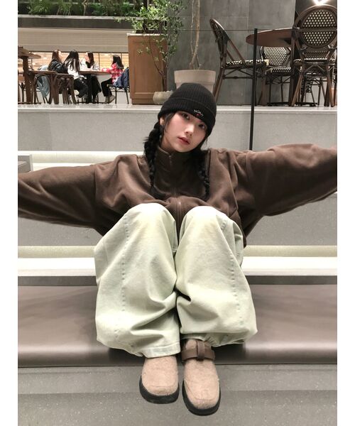 FLAREUP（フレアアップ）の「FLARE Knit Beanie (FL-710)（ニットキャップ/ビーニー・レディース・ブラック・FREE）」の22枚目の写真