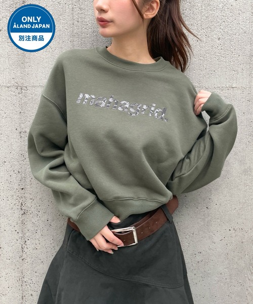 MAHAGRID(マハグリッド)の「【日本ALAND限定】MAHAGRID/ペイズリーロゴ プルオーバー(スウェット・レディース・ブラック/グレー/カーキ/ナチュラル・FREE)」の1枚目の写真