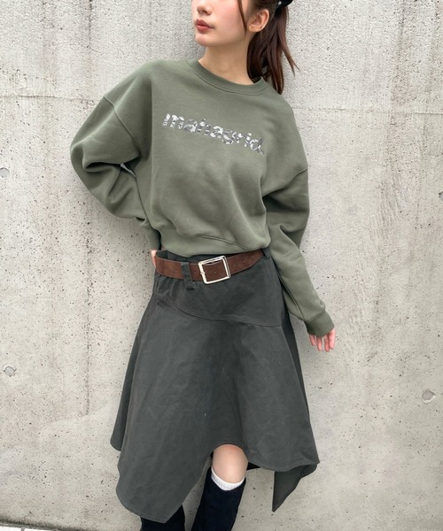 MAHAGRID(マハグリッド)の「【日本ALAND限定】MAHAGRID/ペイズリーロゴ プルオーバー(スウェット・レディース・ブラック/グレー/カーキ/ナチュラル・FREE)」の13枚目の写真