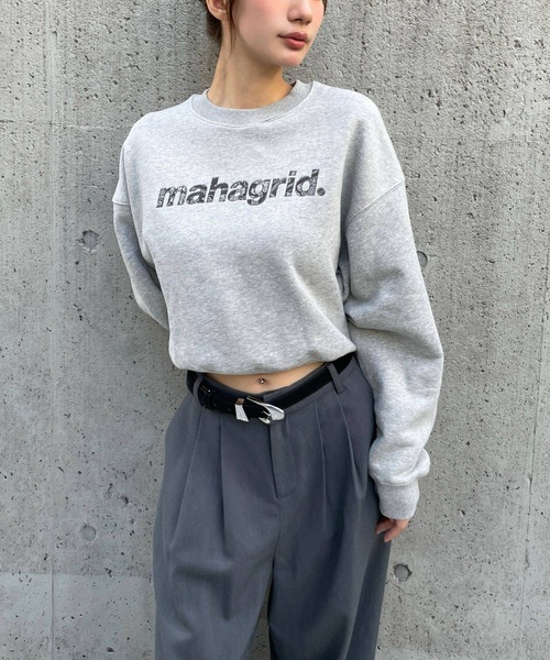 MAHAGRID(マハグリッド)の「【日本ALAND限定】MAHAGRID/ペイズリーロゴ プルオーバー(スウェット・レディース・ブラック/グレー/カーキ/ナチュラル・FREE)」の17枚目の写真